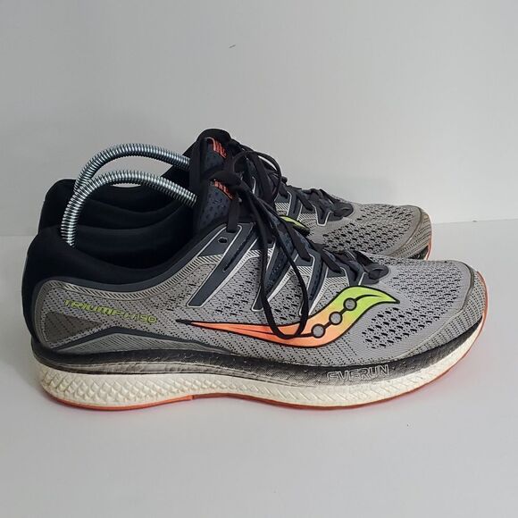 Saucony Triumph ISO 5 Men's Grey, Black S20462-1 Size 10 - Picture 1 of 12